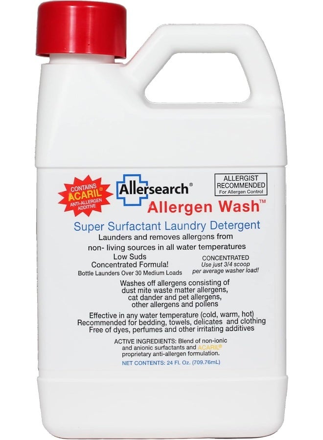 Allersearch AllergenWash 24 Oz Laundry Detergent - Image 1